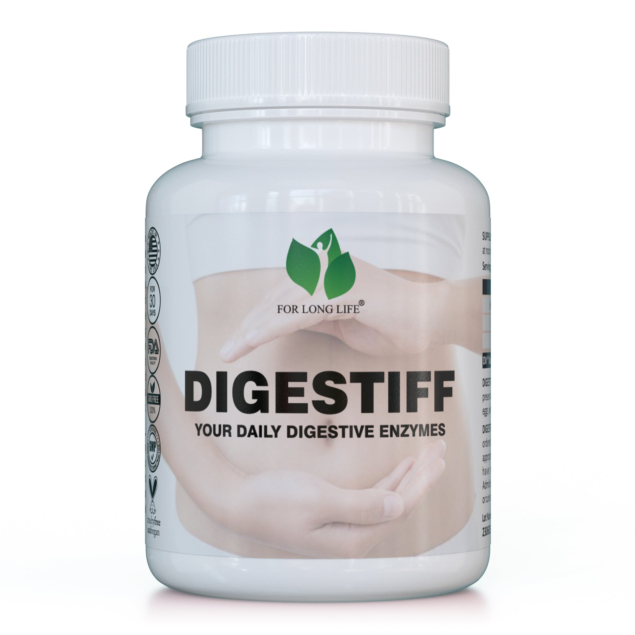 Digesive Health Digestiff - Healthy Digestion Supplement - GMO free & Vegan