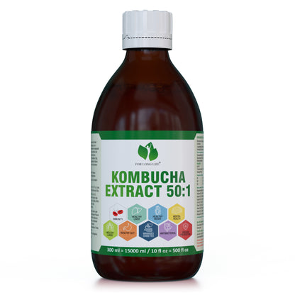 Natürliche Aminosäuren Vitamin B1, B2, B3, B5, B6 - 300 ml - Kombucha-Extrakt