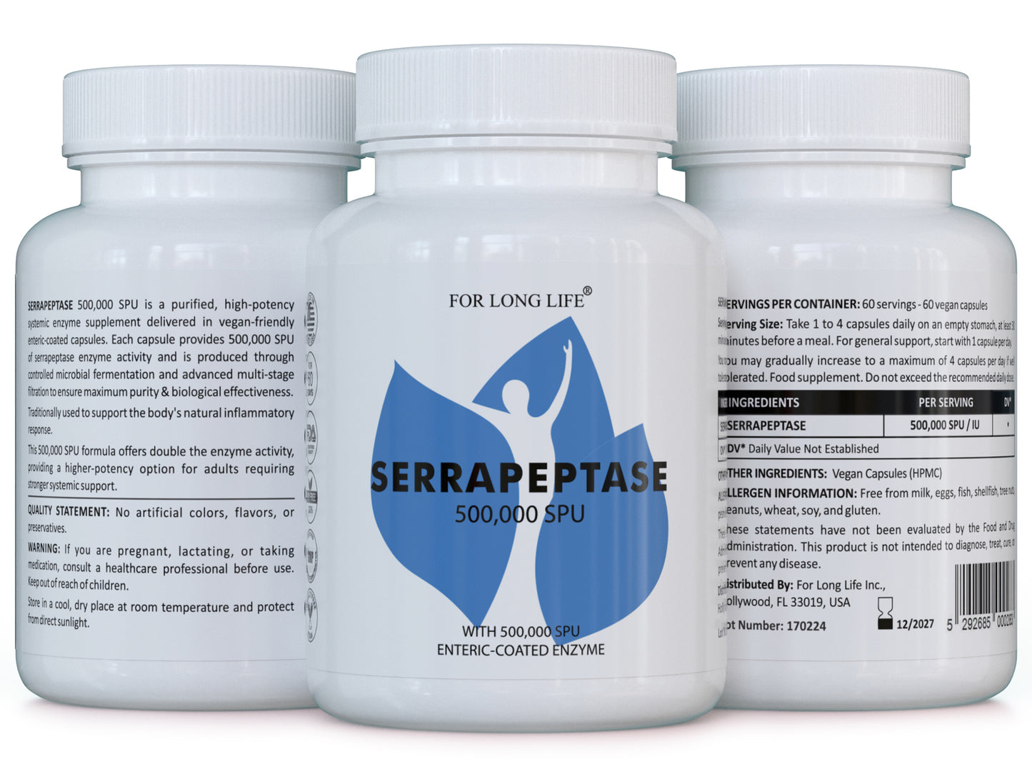 SERRAPEPTASE 500 – Systemic Enzyme Supplement