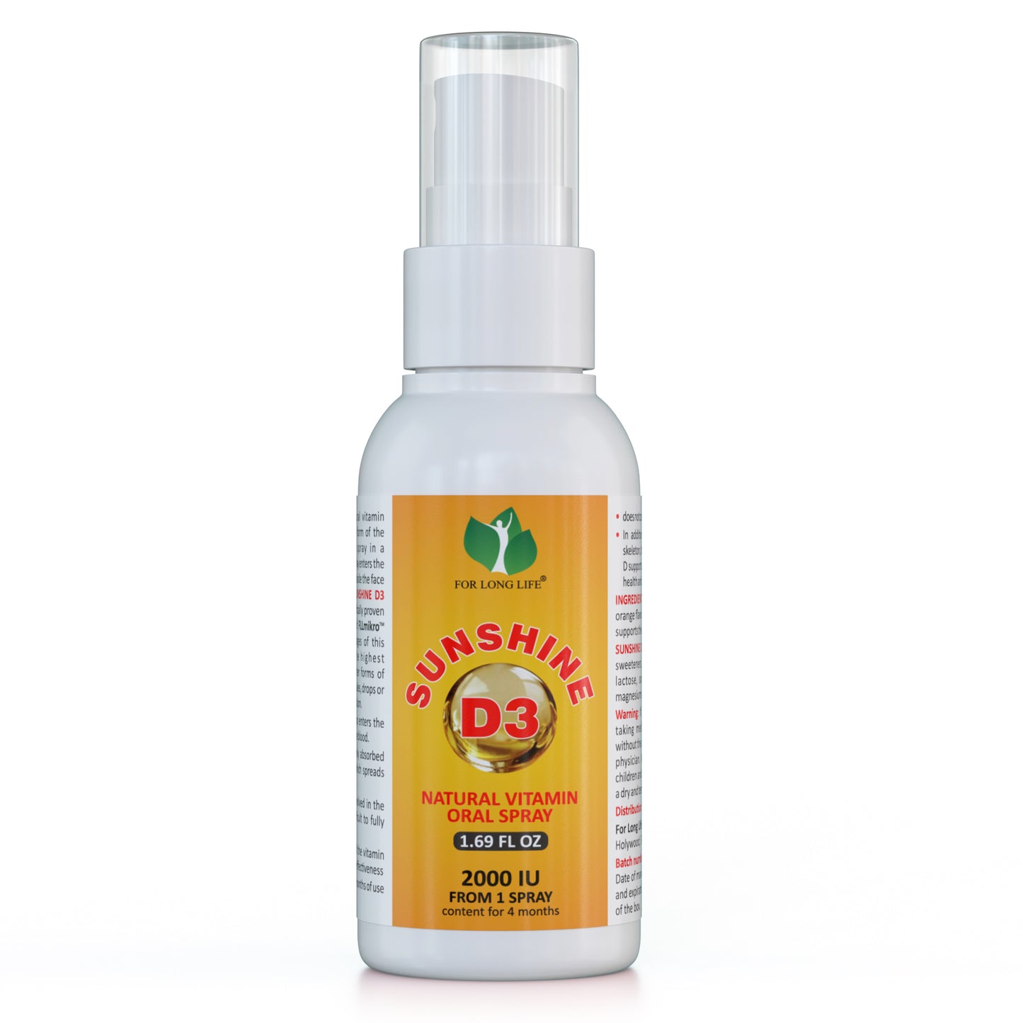Natürliches Vitamin D3 Mundspray - 50 ML - SUNSHINE D3 